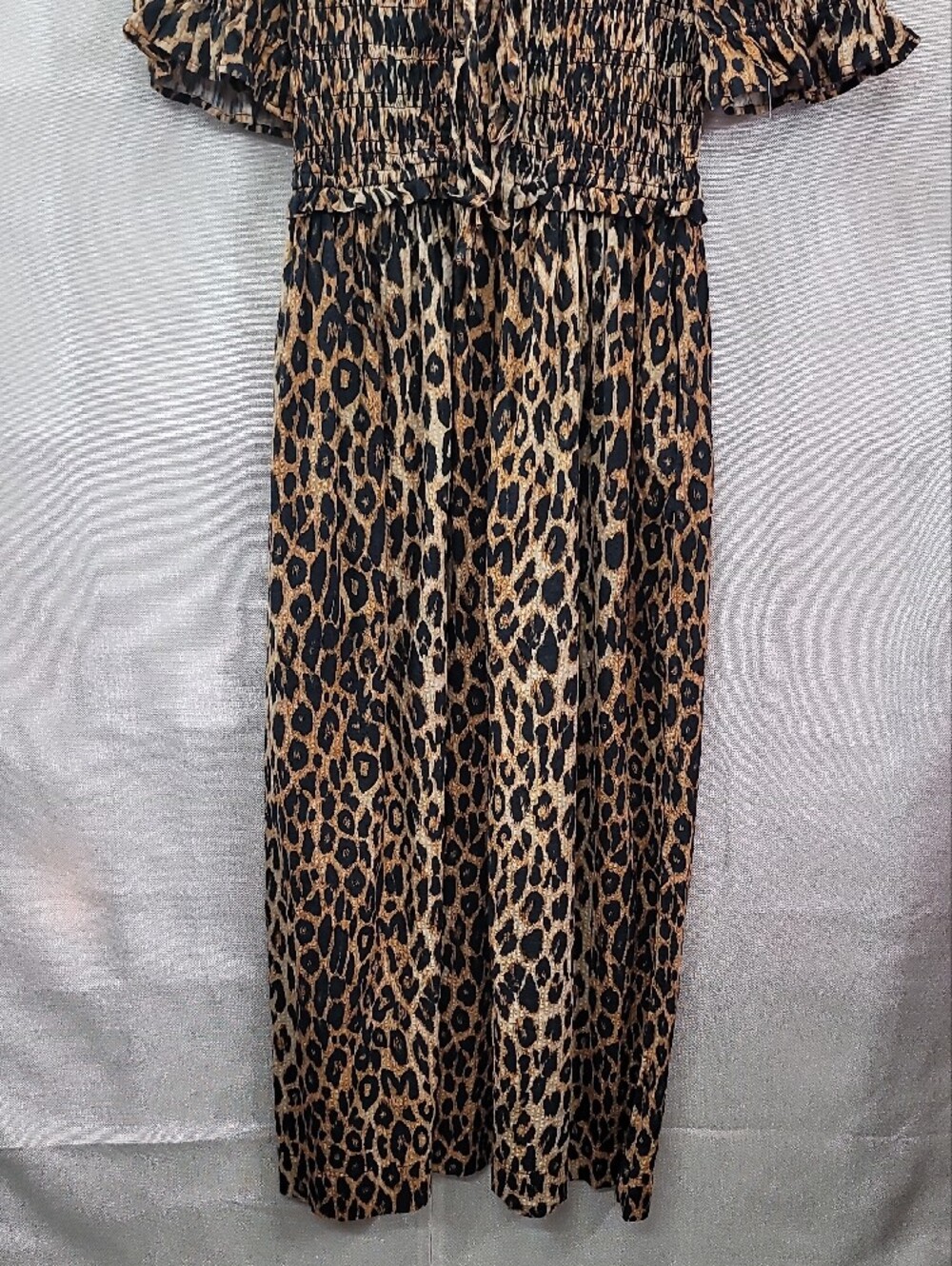 Damson Madder Bluebelle Leopard Print  Midi Dress Size 12 - Picture 4 of 12